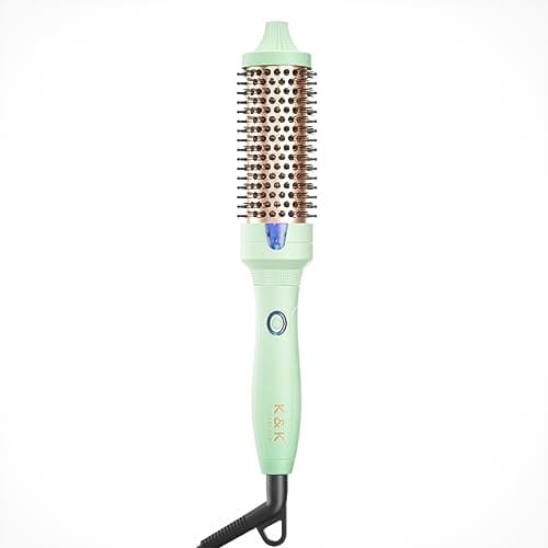 Easy-to-Use Ionic Heated Round Brush for Natural Curls and Smoother Hair.