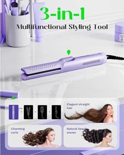 Wavytalk Portable Hair Dryer with Diffuser and Airflow Styler Curling Iron