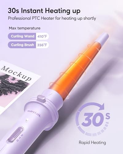 Wavytalk 5-in-1 Hair Dryer and Curling Iron Set for Women