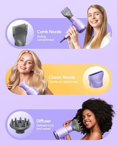 Wavytalk 5-in-1 Hair Dryer and Curling Iron Set for Women