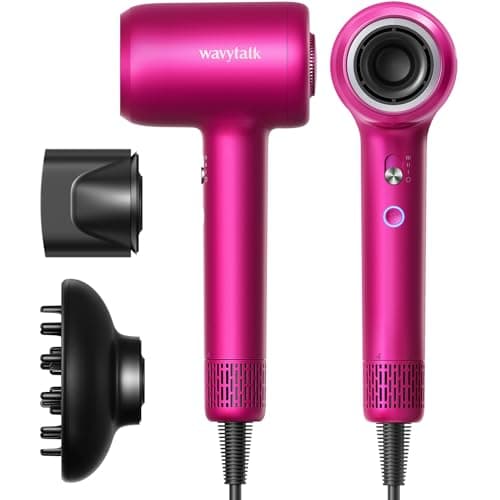 Wavytalk Turblow Pro Blow Dryer - Fast Drying with Pro Negative Ions, 110,000 RPM, White