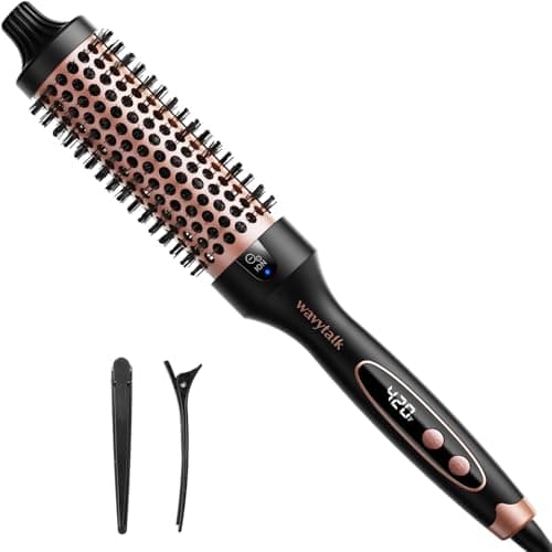 1.5 inch Heated Round Brush for Blowout Look with Negative Ion Technology