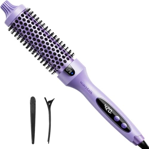 Wavytalk 1.5 inch Heated Round Brush with Negative Ion Technology