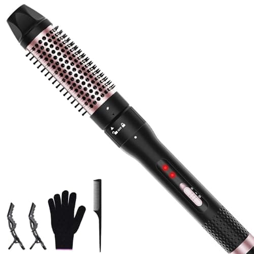 1.5 Inch Heated Ionic Curling Iron Brush for Long Medium Hair