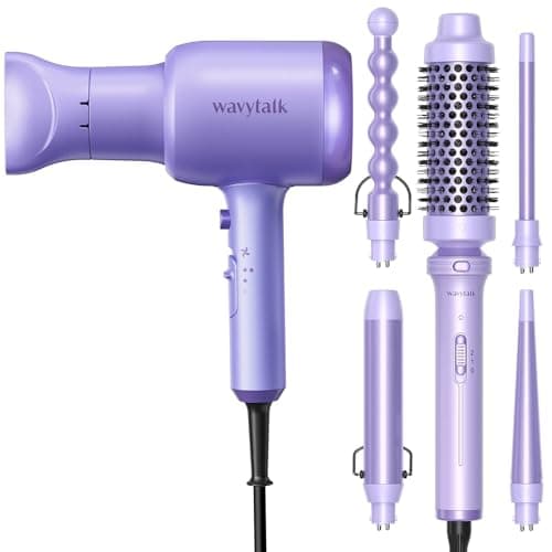 Wavytalk 5-in-1 Hair Dryer and Curling Iron Set for Women