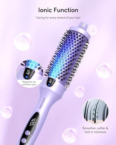 Wavytalk 1.5 inch Heated Round Brush with Negative Ion Technology