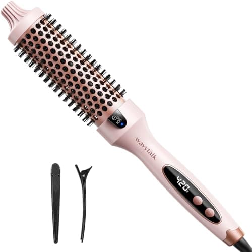 1.5 inch Heated Round Brush for Blowout Look with Negative Ion Technology