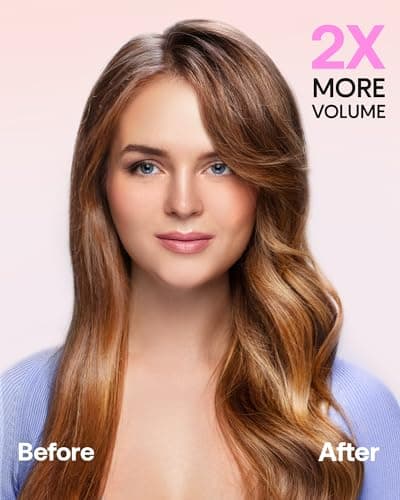 Wavytalk 5-in-1 Curling Iron Set with Heated Brush and Interchangeable Wands (0.5”-1.25”) - Instant Heat, Dual Voltage