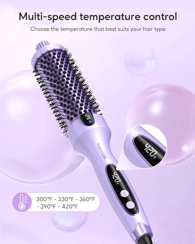 Wavytalk 1.5 inch Heated Round Brush with Negative Ion Technology