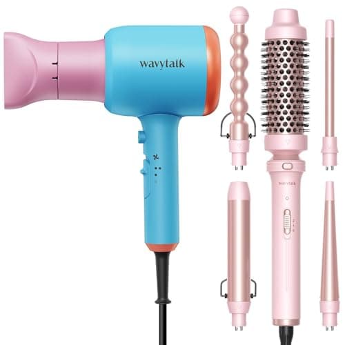 Hair Dryer and Curling Iron Set with Ceramic Wands
