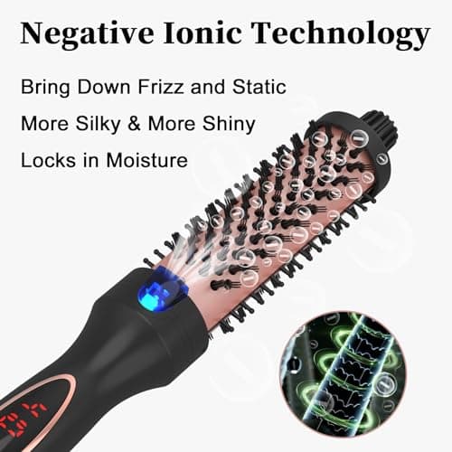 1.25 Inch Thermal Brush for Loose & Voluminous Curls with Digital Display - Dual Voltage for Travelers