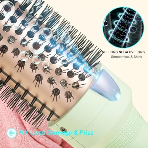 Easy-to-Use Ionic Heated Round Brush for Natural Curls and Smoother Hair.