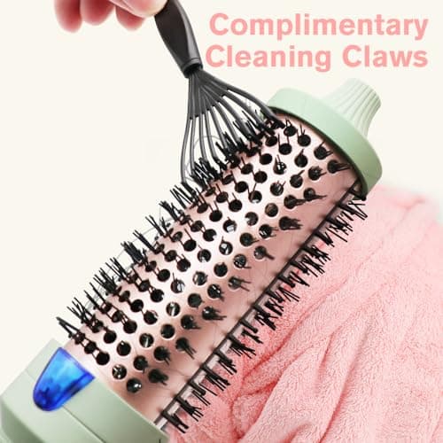 Easy-to-Use Ionic Heated Round Brush for Natural Curls and Smoother Hair.