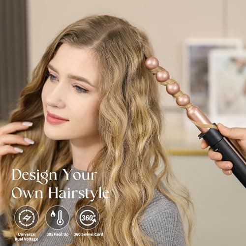 Curling Iron Set with Interchangeable Wands and Accessories
