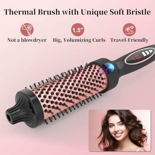 1.25 Inch Digital Tourmaline Ionic Heat Styler 9 Settings Volume Curls