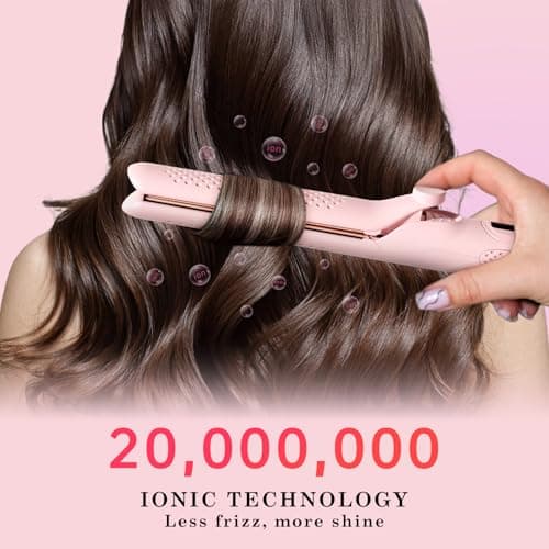 2-in-1 Hair Straightener and Curler with 360° Airflow and LED Display