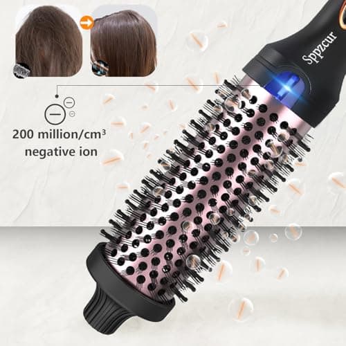 Thermal Curling Brush with Ionic Heating and LCD Display