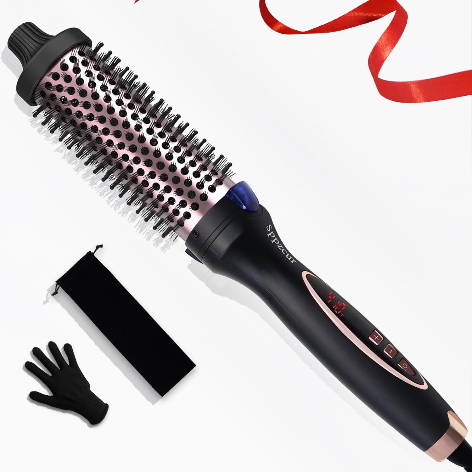 Thermal Curling Brush with Ionic Heating and LCD Display