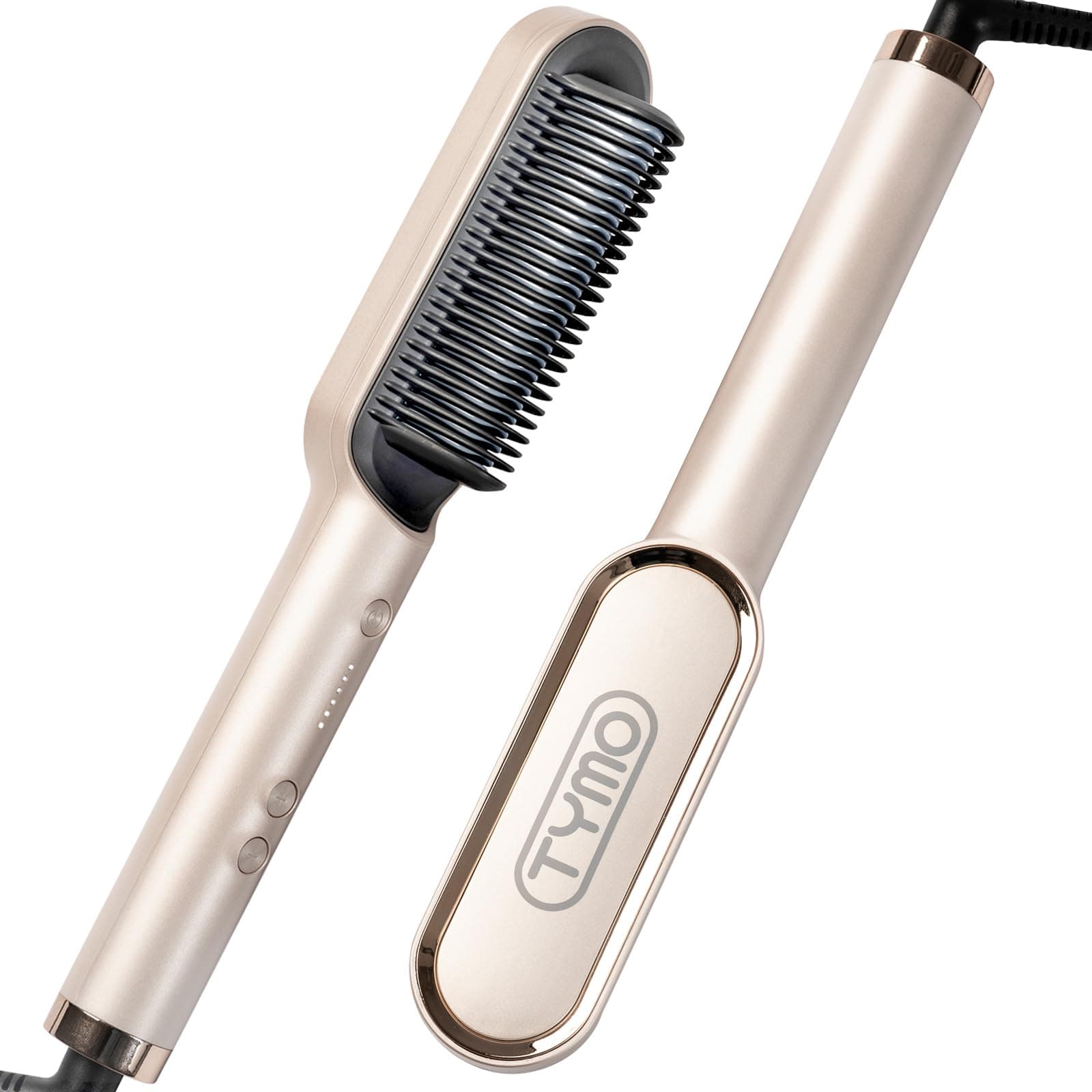 TYMO Ring Hair Straightener Brush for Women, Fast Heating & Dual Voltage