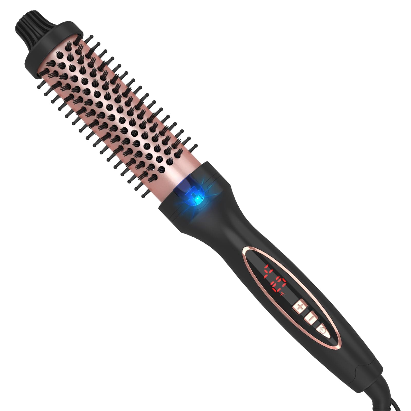 1.25 Inch Thermal Brush for Loose & Voluminous Curls with Digital Display - Dual Voltage for Travelers