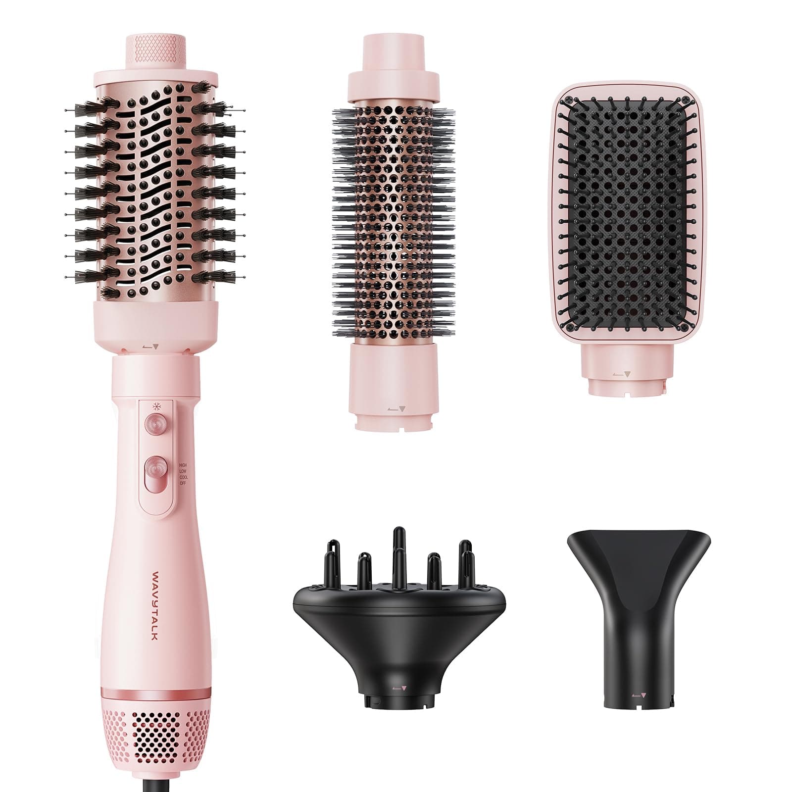 Wavytalk Air Sculpt 5-in-1 Hot Air Brush Set | Sleek Frizz-Free Blow Dryer Brush